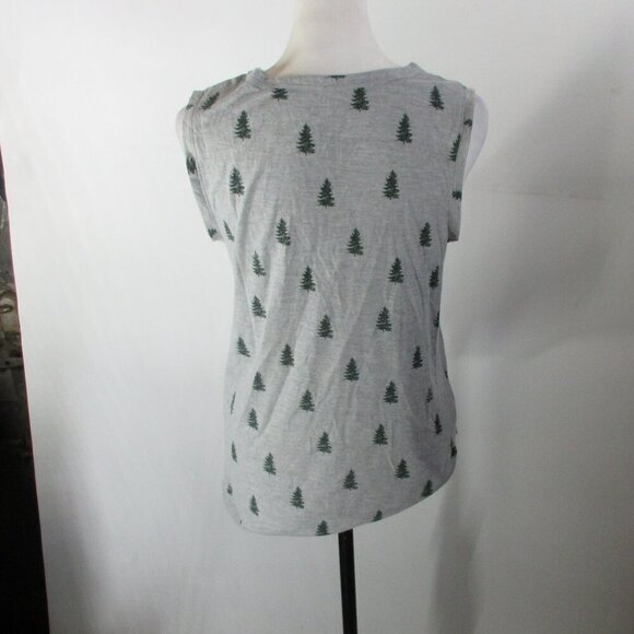 Grayson/Threads Women's Gray Top w Trees Size Small - Picture 7 of 7